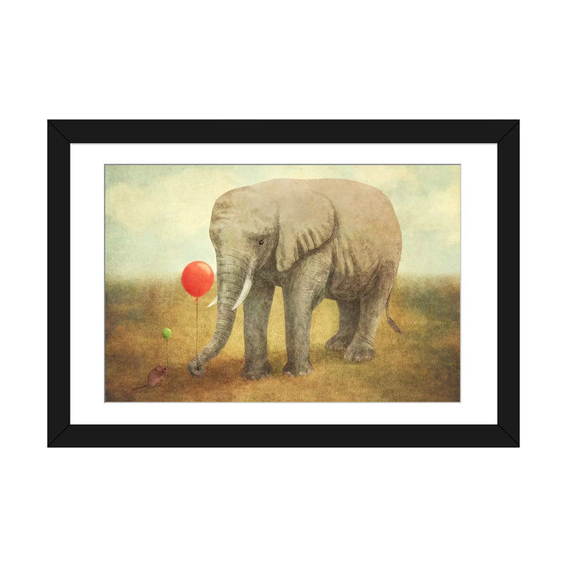 Truce by Terry Fan - Graphic Art, 16" H x 24" W x 1" D, Black Framed Fine Art Paper, White