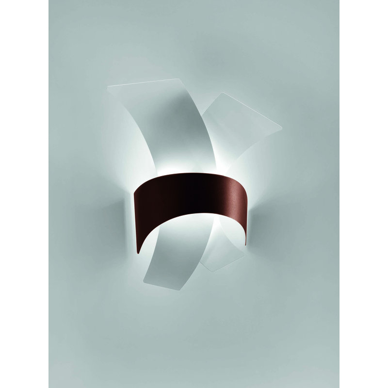 LED Flush Mounted Sconce, Dark Bronze