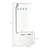 Hall Tree with Coat Rack, Storage and Sitting Bench, White