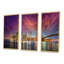 New York Manhattan, ensemble de 3 toiles d'art encadrées sur toile-2066975438-2066975432