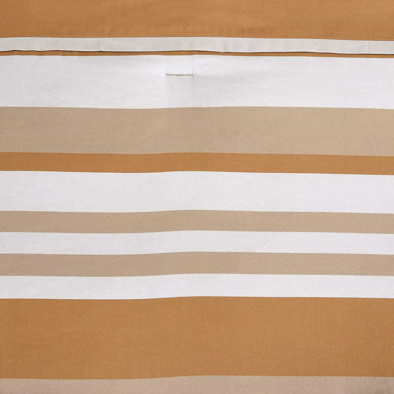 Ensemble d'édredon Burnt Orange Stripe, Queen Size
