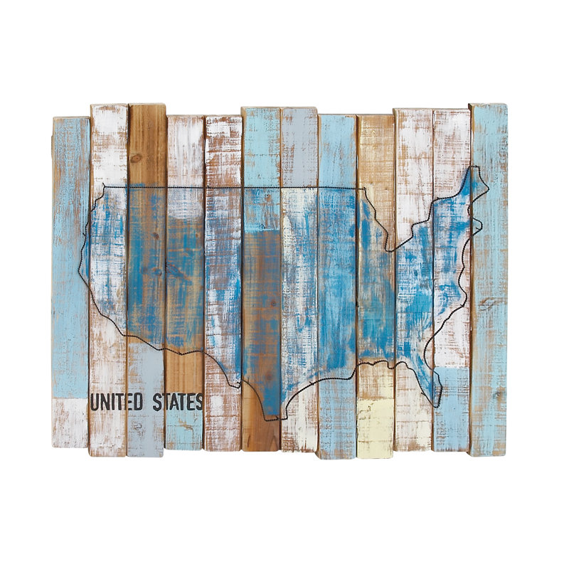 Décoration murale en bois et en métal