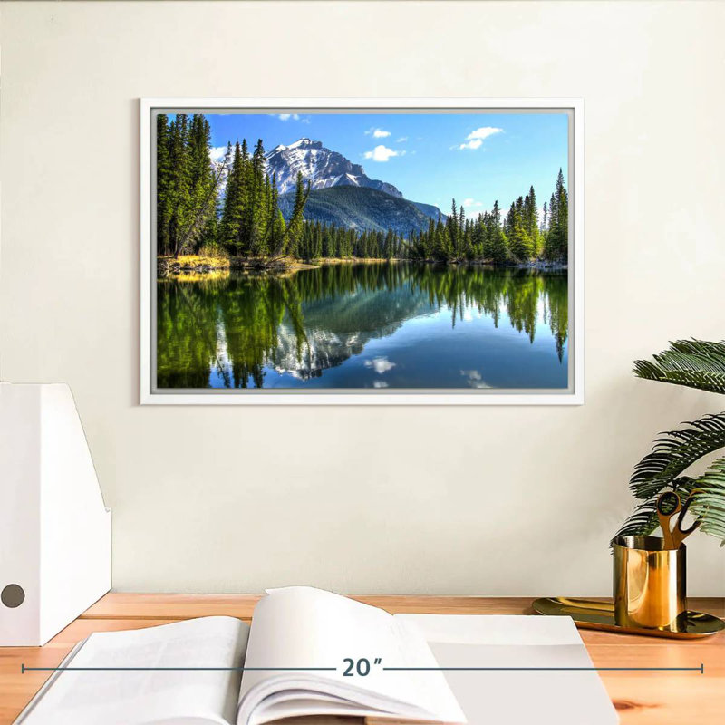 Parc national Banff, Cadre flottant blanc, 13 po x 9 po