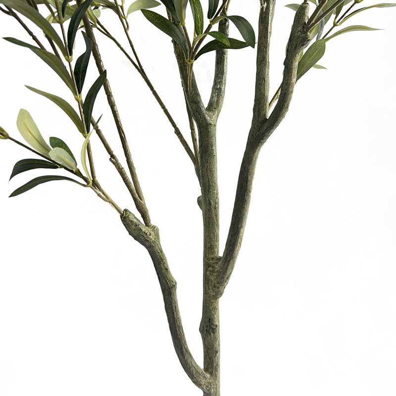 Aarav Faux Olive Tree Tree in Pot, 59" H x 23" W x 23" D