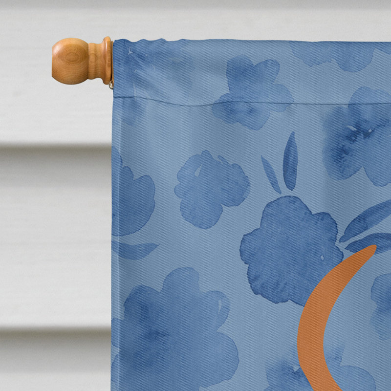 Caniche en polyester à 2 côtés 40 x 28 po standard welcome drapeau maison, Chien de Saint-Hubert 2