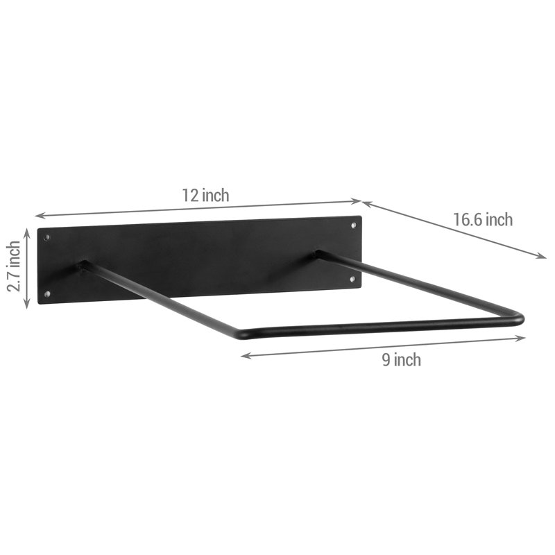 Metabel Metal Wall Mounted Yoga Ball Sport Rack, Black