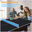 Plateau de table de tennis de table pliable et portable de 8,5 pi de taille moyenne pour jeux d'intérieur-124823455-124823452