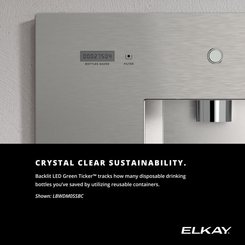 Distributeur d'eau filtré intégré Liv EZ non réfrigéré,  Noir
