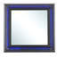 Élégant miroir transitionnel en noir métallique