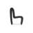 Seat Belt Dining Chair High Back Black