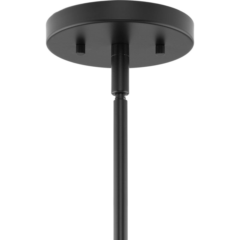 Plafonnier semi-encastré en verre Brier, Noir mat