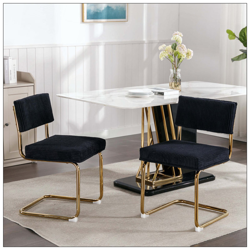 Ensemble de 2 chaises Modern, Noir