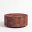 Table basse ronde en bois de ronce avec deux tiroirs cachés et base pivotante-923646282