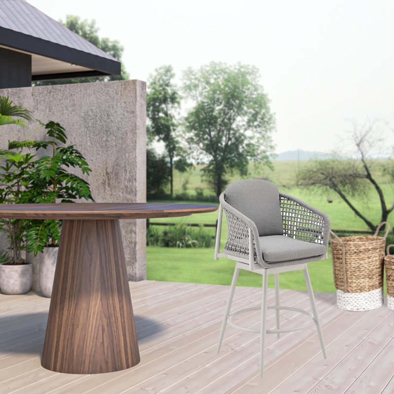Chaise de bar 44 po avec repose-pieds