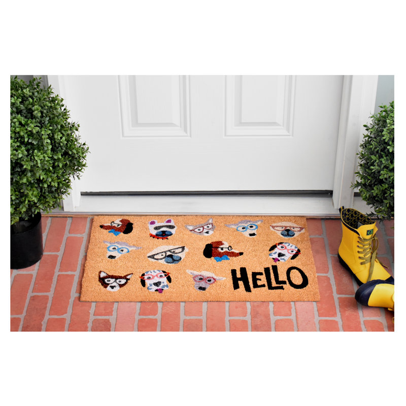 Maeva Non-Slip Animal Print Outdoor Doormat