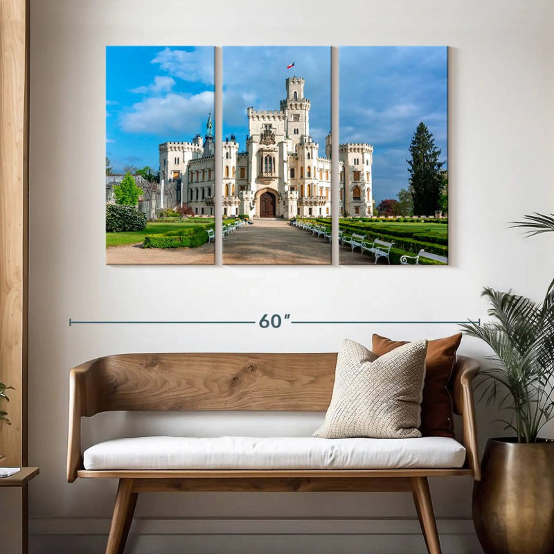 Château de Hluboka, H 32 po x l 50 po