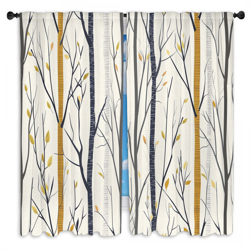 Paire de rideaux obscurcissant en polyester Tamichael, L 20 po x L 52 po
