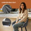 Velvet Upholstered Bar Stools with Armrests-1816671688