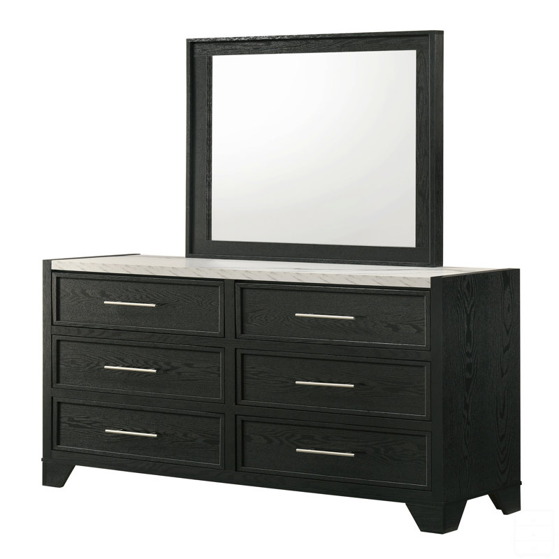 Commode 6 tiroirs 1pc