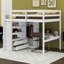 Lit mezzanine double Hriska avec bureau, garde-robe, tablettes et tiroirs-1169881276