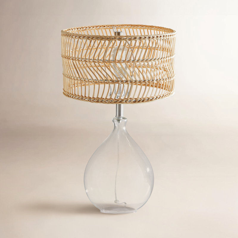 Maloy Glass USB Table Lamp