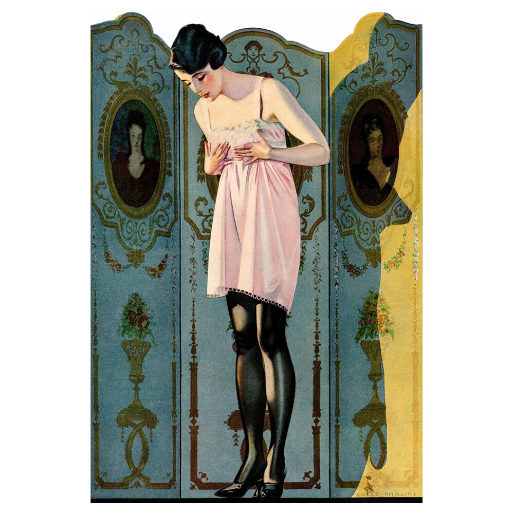 Leinwandbild Luxit Hosiery Ad, 1920 von C. Coles Phillips