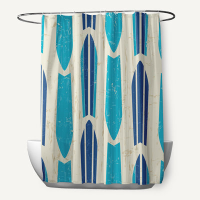 Rideau de douche simple en polyester Almeida Dean