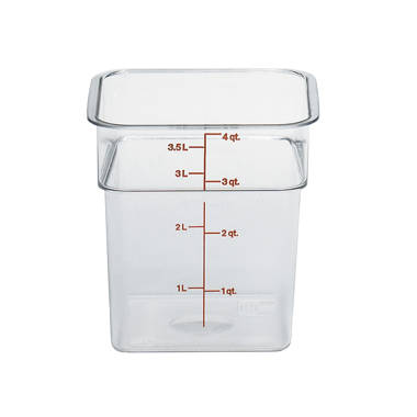 Cambro Clear Polycarbonate Food Storage Container (6 Qt.)