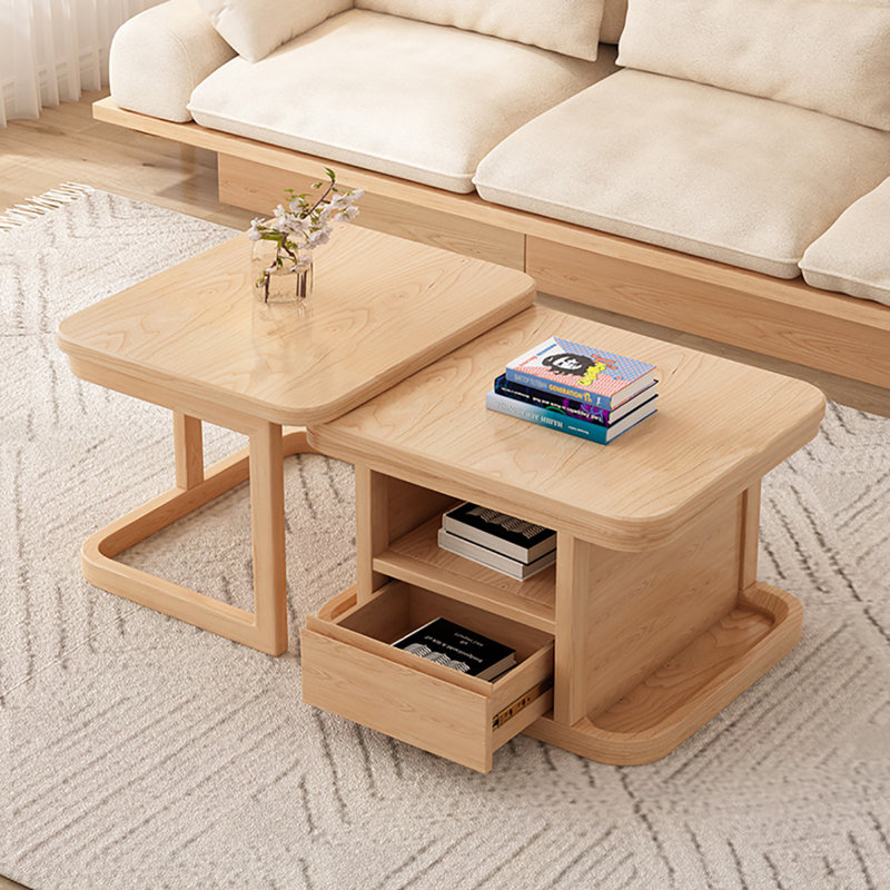 Modern simple living room coffee table combination, Burlywood