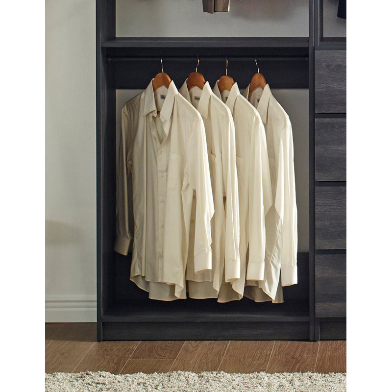 Kalinikos 94.19'' Closet System, Black