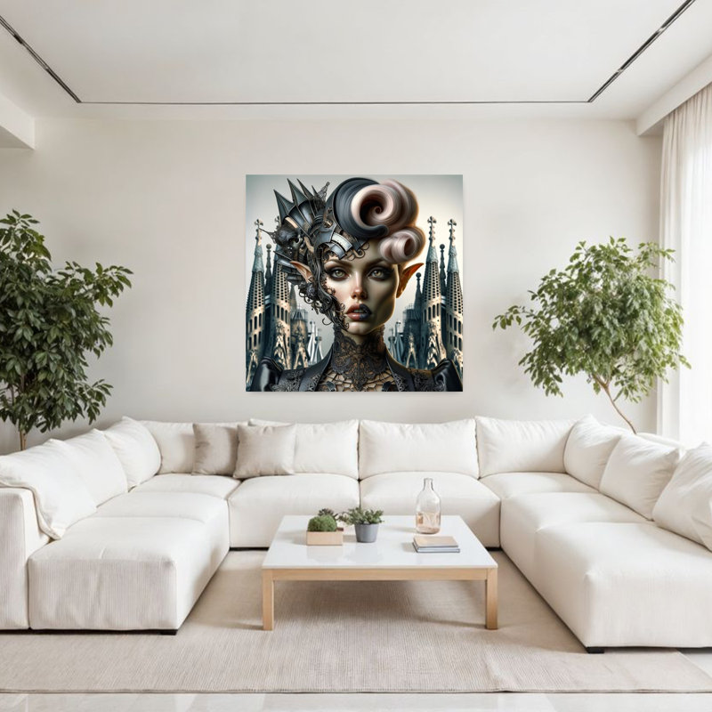 Art contemporain, art contemporain abstrait, H 48 po x l 48 po