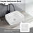 Modern Ceramic Wash Basin For Countertop - White, Easy To Clean Surface Square, Bathroom Fixture