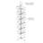 Bucket Rotating Display Rack, White Metal Retail Rack INCLUDING 24 Plastic Clear Bin