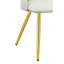 Ensemble de 2 chaises d'appoint en cuir synthétique blanc Gaines