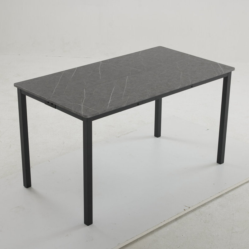 Kumasi Metal Base Dining Table, Gray, 29.92'' L x 47.24''