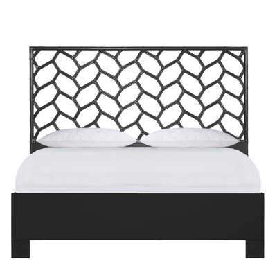 Silas King Platform Bed, Light Blue