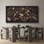 «Vibrant Wildflower Lush Summer Garden Blooming Trees Antique Retro Colorful Room Extra Large Wall Decor», reproduction encadrée-111565979-96074489