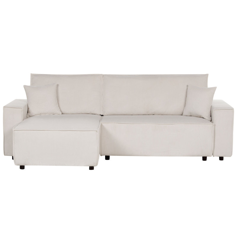 Bettey 2 Seater Sofa Bed, Off White, Left Hand Facing