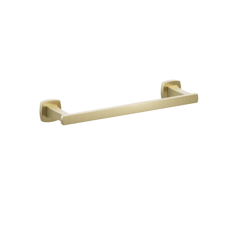 Towel Bar, Satin Brass, 1.625" H x 13.375" L x 3.125" D