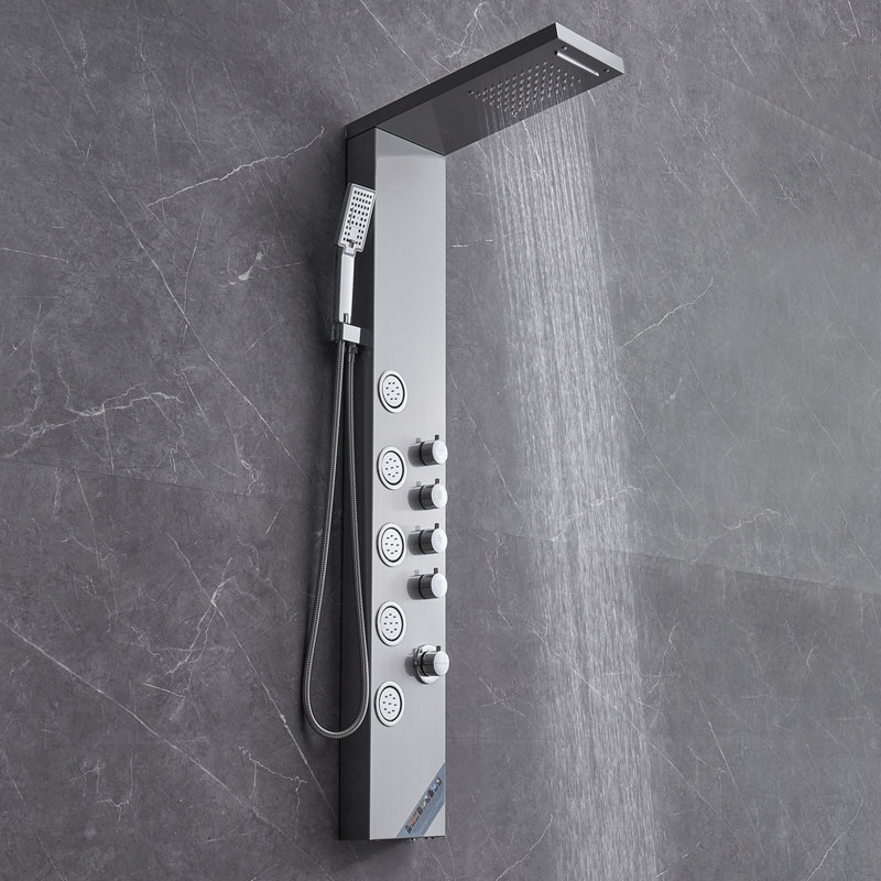 52.9 Shower Panel With Full Body Shower Head