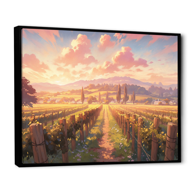 Valley Getaway III - Imprimé, H 16 po x l 32 po x P 1 po, Cadre flottant noir