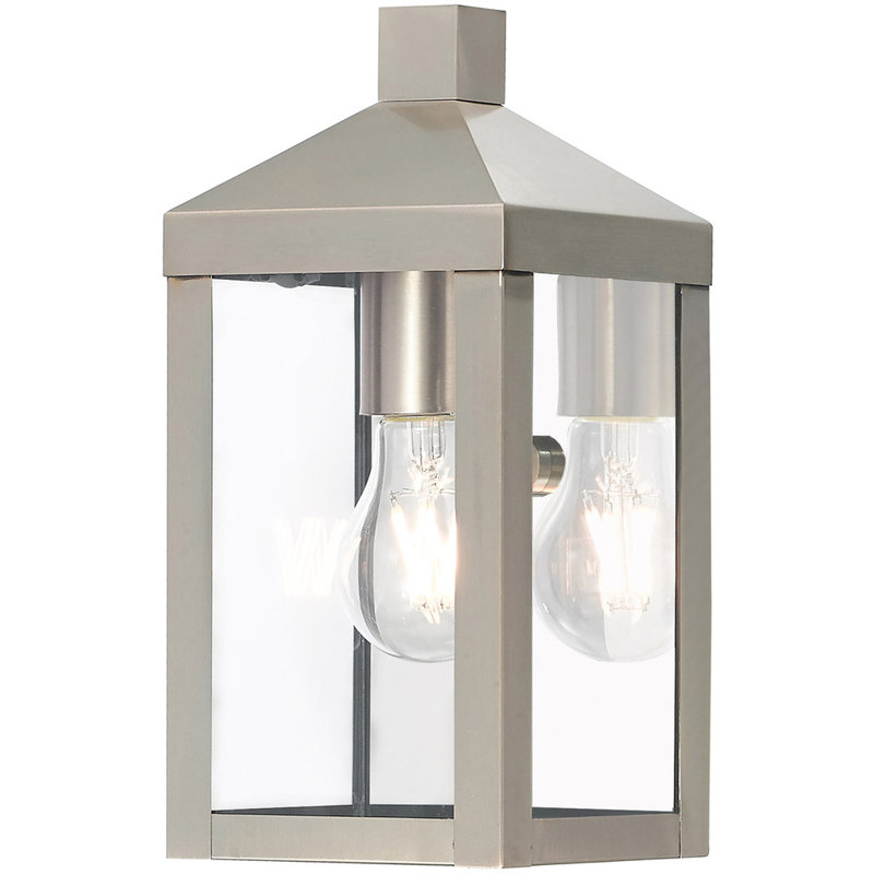 Lantern Head, 10.5" H x 5" W x 5" D, Brushed Nickel