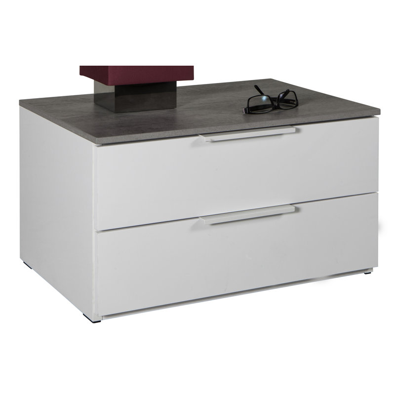 Galaverna 60cm W Manufactured Wood Bedside Table