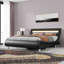 Small Double Bed，Upholstered Sleigh Bed-1193239569