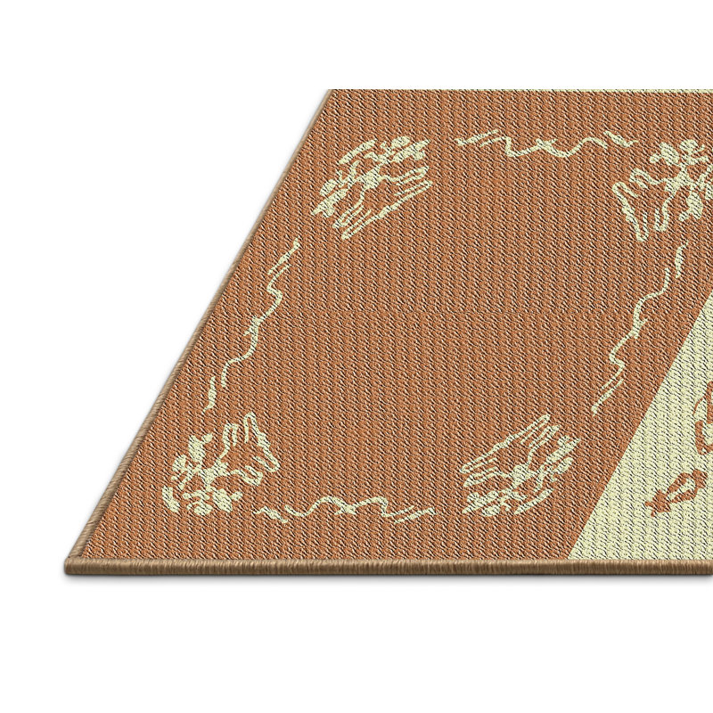 Tapis brun Ishika, Rectangle 5 pi x 7 pi