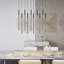 Luminaire suspendu linéaire à 10 lumières pour îlot de cuisine Baileyton-2111613900