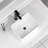Fulorni Rectangular Ceramic Vessel Sink - Modern Above Counter Bathroom Sink With High-Gloss Finish And Durable Glaze
