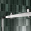 Porte de douche coulissante à dérivation - Verre trempé transparent de 5/16 po, nickel brossé, film d'explosion en nickel de longue durée de vie, traitement Nano Easy Clean-118281581
