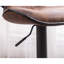 Ensemble de 2 tabourets pivotants réglables avec base chromée Weatherl Upholstery Airlift-250912661