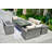 Aesha 8 - Person Wicker Patio Dining Set with Rectangular Table , Cushions Included